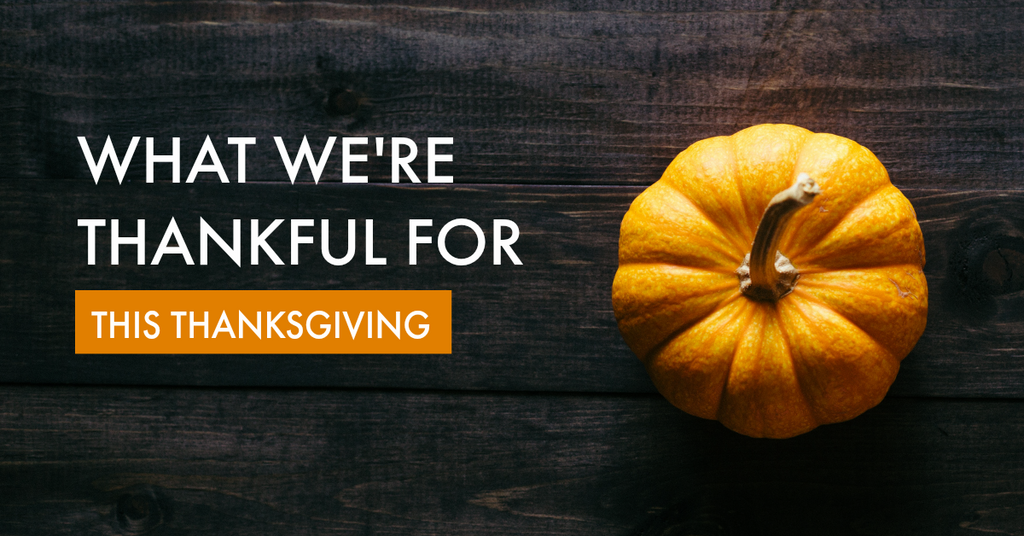 What We're Thankful for this Thanksgiving
